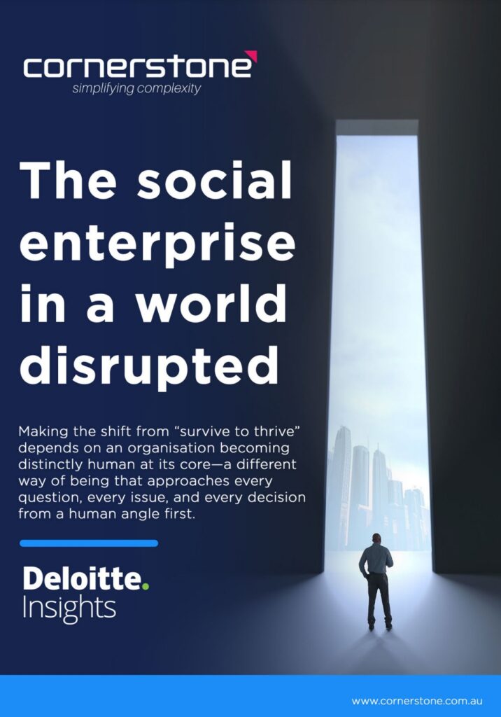 The social enterprise in a world disrupted